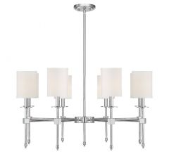 Chatham 8-Light Chandelier in Polished Nickel