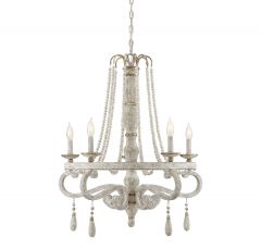 Helena 5-Light Chandelier in Provence with Gold Accents