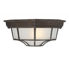 Exterior Collections 1-Light Outdoor Ceiling Light in Rustic Bronze