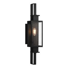 Ascott 1-Light Outdoor Wall Lantern in Matte Black