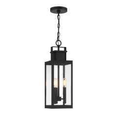 Ascott 3-Light Outdoor Hanging Lantern in Matte Black