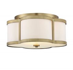 Lacey 3-Light Ceiling Light in Warm Brass