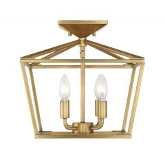 Townsend 4-Light Ceiling Light in Warm Brass