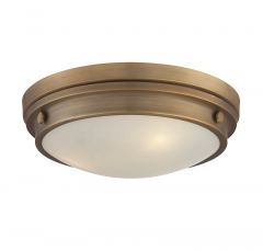 Lucerne 3-Light Ceiling Light in Warm Brass