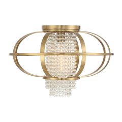 Idlewild 1-Light Ceiling Light in Warm Brass