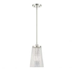 Chantilly 1-Light Pendant in Polished Nickel
