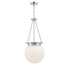 Manor 3-Light Pendant in Polished Nickel