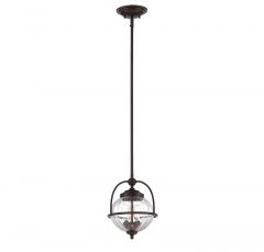 Banbury 2-Light Pendant in English Bronze with Gold