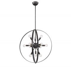 Marly 12-Light Chandelier in Classic Bronze