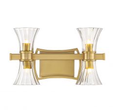 Bennington 4-Light Bathroom Vanity Light in Warm Brass