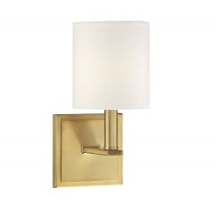 Waverly 1-Light Wall Sconce in Warm Brass