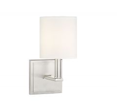 Waverly 1-Light Wall Sconce in Satin Nickel