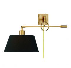 Perignon 1-Light Adjustable Wall Sconce in Warm Brass
