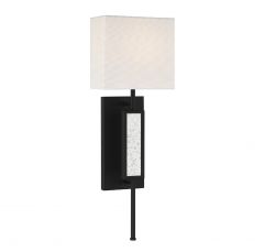 Victor 1-Light Wall Sconce in Matte Black