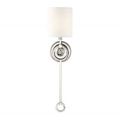 Rockport 1-Light Wall Sconce in Polished Nickel