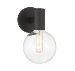 Wright 1-Light Wall Sconce in Matte Black