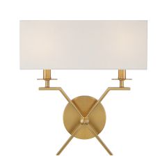 Arondale 2-Light Wall Sconce in Warm Brass