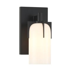Caldwell 1-Light Bathroom Vanity Light in Matte Black