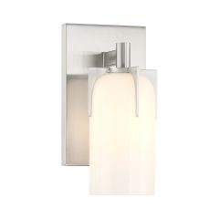 Caldwell 1-Light Bathroom Vanity Light in Satin Nickel