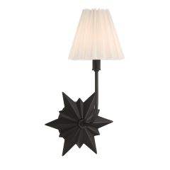 Crestwood 1-Light Wall Sconce in Black Tourmaline