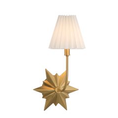 Crestwood 1-Light Wall Sconce in Warm Brass