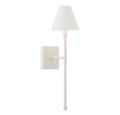 Jefferson 1-Light Wall Sconce in Bisque White