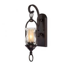 Shadwell 1-Light Wall Sconce in English Bronze with Gold