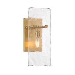 Genry 1-Light Wall Sconce in Warm Brass
