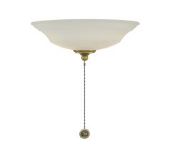 2-Light Fan Light Kit in Estate Brass