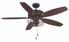 52" 3-Light Ceiling Fan in Oil Rubbed Bronze