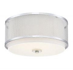 3-Light Ceiling Light in Polished Nickel