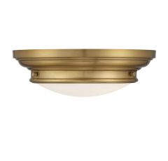 2-Light Ceiling Light in Natural Brass