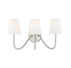 3-Light Wall Sconce in Brushed Nickel
