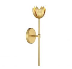 1-Light LED Wall Sconce in True Gold