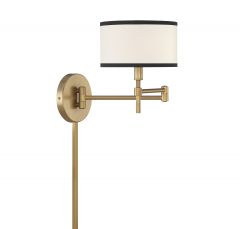 1-Light Wall Sconce in Natural Brass