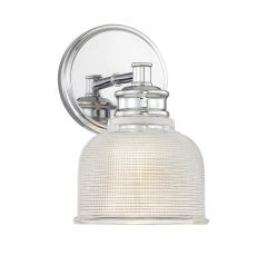 1-Light Wall Sconce in Chrome