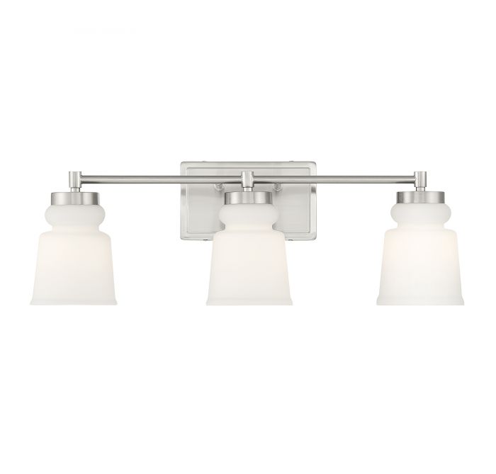 Monument 617265 18-Inch Sonoma Collection 2 Light Vanity in Brushed Nickel 