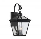 Ellijay 3-Light Outdoor Wall Lantern in Black