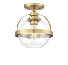 Pendleton 1-Light Ceiling Light in Warm Brass