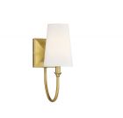 Cameron 1-Light Wall Sconce in Warm Brass